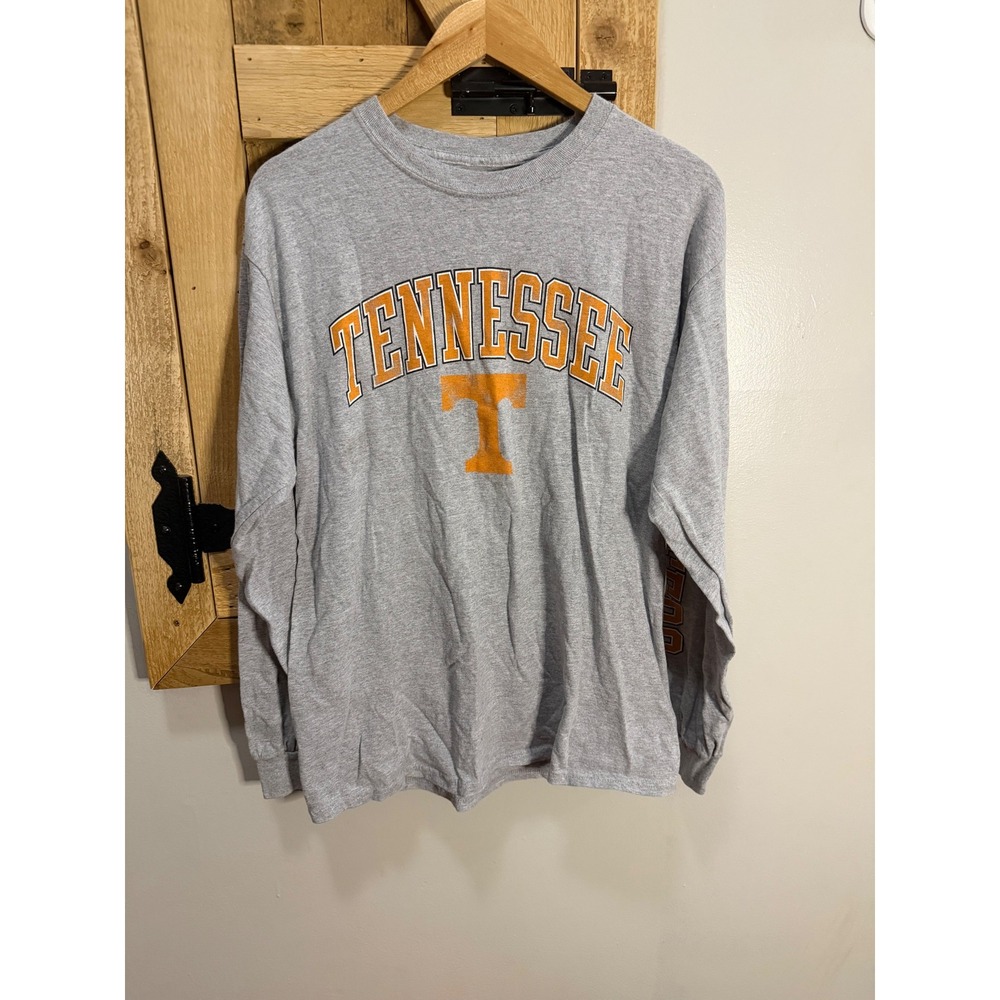 Fanatics Tennessee Volunteers Long Sleeve T-Shirt Gray Mens Large Power T NCAA